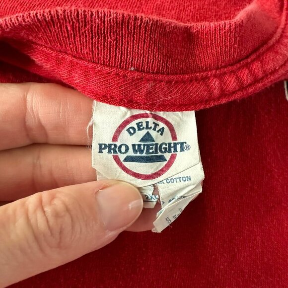 Delta Pro Weight Vintage Womens Size 2XL Arkansas Razorback Long Sleeve Shirt - Picture 4 of 8